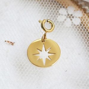 Star Cutout Gold Necklace Charms Pendant